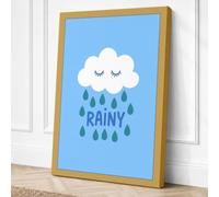 Rainy Dreams Canvas Wall Art Print 36x24 Inch