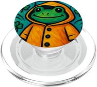 Rainy Frog Spring St. Patricks Day PopSockets PopGrip for MagSafe