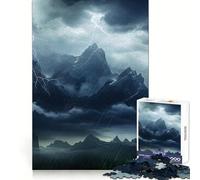 Rainy Mountain Thunder Jigsaw Puzzles for Adults1000 Pieces Memory Gain Stress Relief Design Assembly Memorable Gift (50x75cm)
