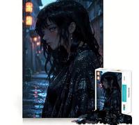 Rainy Night︰ Melancholy Beauty Jigsaw Puzzles for Adults1000 Piece Mind Skill Group Joy Quality Edge Art Collection Piece (50x75cm)