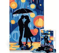 Rainy Night Romance Jigsaw Puzzle 1000 Piece for Adults Mind Game Toy Peaceful Fun Neat Cut Art Collection Piece (50x75cm)