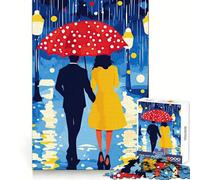 Rainy Night Romance Jigsaw Puzzles for Adults1000 Piece Mind Skill Group Joy Quality Edge Art Collection Piece (38x52cm)