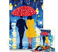 Rainy Night Romance Jigsaw Puzzles for Adults1000 Piece Mind Skill Group Joy Quality Edge Art Collection Piece (38x52cm)