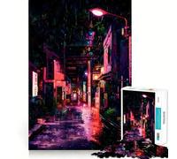 Rainy Nights 1000 Pieces Jigsaw Puzzles for Teenagers Memory Upgrade Casual Relax Sharp Cut Art Display (38x26cm)