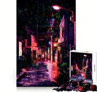 Rainy Nights Hard Jigsaw Puzzle for Adults 1000 Pieces Pure Logic Toy Home Activity Clean Cut Lovely Gift (38x52cm)