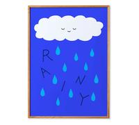 Rainy poster Blue 30x40
