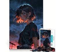Rainy Reflection 1000 Piece Jigsaw Puzzles for Adults Jigsaw Mind Play Home Pastime Clean Edge Lovely Present (38x26cm)