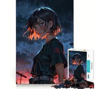Rainy Reflection Jigsaw Puzzles 1000 Piece for Teenagers Logic Ability Toy Relaxing Fun Accurate Cut Artistic Gift (38x52cm)