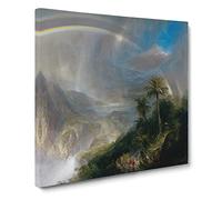 Rainy Season In The Tropics by Frederic Edwin Church Canvas Print | Gallery Wrapped 30mm Frame Wall Art | 14x14 inches | Ready to Hang | Classic Cityscape Picture | Living Room Bedroom Lounge Office
