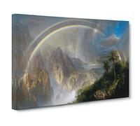 Rainy Season In The Tropics By Frederic Edwin Church Canvas Print | Gallery Wrapped 30mm Frame Wall Art | 24x16 inches | Ready to Hang | Classic Cityscape Picture | Living Room Bedroom Lounge Office