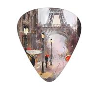 Rainy Street In Paris Guitar Plectrums 12 Pieces For Ukulele Bass Instrument Accessories
