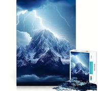 Rainy Thunder Mountain 1000 Pieces Jigsaws Adults Puzzles Gifts Mind Challenge Toy Easy Leisure Precise Cut (38x26cm)