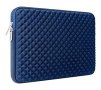 RAINYEAR 13.3-13.6 Inch Laptop Sleeve Diamond Foam Case Bag Compatible 13.6" Macbook A1369 A1466 A1278 & 13.3" PC Notebook Surface Chromebook(Navy Blue)