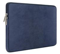 RAINYEAR 13 Inch Laptop Sleeve PU Suede Leather Case Water Resistant Cover Carrying Bag for MacBook Air 13" M4 M3 M2 M1 A3240 A3113 A2681 A2338 A2337, 13.3 & 14 Inch Macbook Pro(Deep Blue)