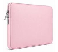 RAINYEAR 13 Inch Laptop Sleeve Soft PU Leather Case for MacBook Air 13" M5 M4 M3 M2 M1 A3449 A3240 A3113 A2681 A2338 A2337, Macbook Neo, 13.3 & 14 Inch Macbook Pro Water Resistant Padded Bag(Pink)