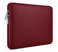 RAINYEAR 13 Inch Laptop Sleeve Soft PU Leather Case for MacBook Air 13" M5 M4 M3 M2 M1 A3449 A3240 A3113 A2681 A2338 A2337, Macbook Neo, 13.3 & 14 Inch Macbook Pro Water Resistant Padded Bag(Red)