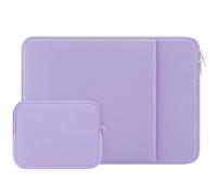 RAINYEAR 14 Inch Laptop Sleeve Compatible with 14" Notebook Computer Chromebook, 15" Macbook Pro M5 M4 M3 M2 Protective Case with Front Pocket & Accessories Pouch(Purple)