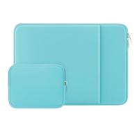 RAINYEAR 14 Inch Laptop Sleeve Compatible with 14" Notebook Computer Chromebook, 15" Macbook Pro M5 M4 M3 M2 Protective Case with Front Pocket & Accessories Pouch(Blue)