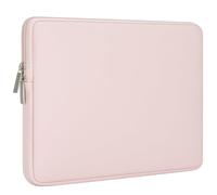 RAINYEAR 15.6 Inch Laptop Sleeve Premium Artificial Leather Case, Pink | Waterproof Cover for 15.6” Laptop Notebook Chromebook, Carrying Bag for HP ThinkPad Dell Lenovo Asus Acer