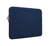 RAINYEAR 15 Inch Laptop Sleeve Diamond Foam Shock Resistant Protective Carrying Case Compatible with 15" Macbook Air M2 M3 M4, 15.4 MacBook Pro A1707 1990, New XPS 15 Touch, Surface 3/4 15"(Navy Blue)