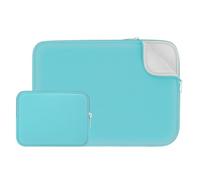 RAINYEAR Laptop Sleeve Case Compatible with 13.3 Inch Notebook Computer Chromebook 14" MacBook Pro/Max M5 M4 M3 M2 M1 Soft Bag Protective Cover with Accessories Pouch(Blue,Upgraded Version)