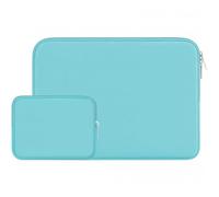 RAINYEAR Laptop Sleeve Case Compatible with 13.3 Inch Notebook Computer Chromebook 14" MacBook Pro/Max M5 M4 M3 M2 M1 Soft Carrying Bag Zipper Protective Cover with Accessories Pouch(Blue)