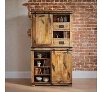 Raipur Works Display Cabinet - 2 Door - Industrial Style Wooden