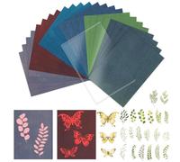 Rairsky 48 PCS Cyanotype Paper Kit, 8.28 × 5.85inch Sunprint Paper Kit, Light Sensitive Paper, A5 High Sensitive Sun Art Paper Nature Print Paper, for Kids Adults DIY Art Craft Project Supplies