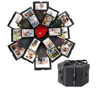 Rairsky Explosion Box, 6 Faces Creative Surprise Box, Valentine'S Day Folding Gift Box Handmade DIY Photo Albumss, Personalised Photo Gifts for Birthday Valentine'S Day Mother'S Day Wedding