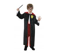 RAIS Wizard School Uniform Costume Set with Robe and Glasses, Kids Fancy Dress, World Book Day, 2 Piece (7-9 Years)