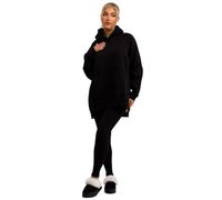 RAIS Womens Oversized Hooded Sweatshirt and Leggings Set Hoodie 2-Piece Lounge Tracksuit Size 6-22 (UK, Alpha, M, L, Regular, Regular, Black)
