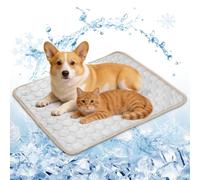 Raisand Cooling Mat for Dogs 69 x 50 cm, Scratch-Resistant, Durable & Made of High-Quality Polyester, Cooling Blanket Dog, Non-Toxic & Foldable, Self-Cooling Dog Mat for Indoor and Outdoor Use as well