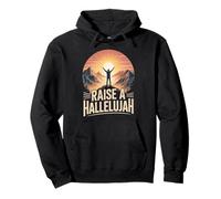 Raise A Hallelujah Mountain Worship Christian Design Pullover Hoodie