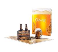 Raise a Toast Cheers to You 3D Beer Pop Up Celebration Greeting Card