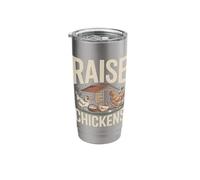 Raise Chickens Farm Funny Chicken Stainless Steel Insulated Tumbler