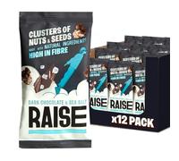 Raise Snacks, Dark Chocolate & Sea Salt, bites of nuts and seeds, 35g x 12
