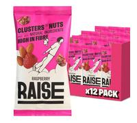 Raise Healthy Snacks | Healthy Snacks for Energy and Nutrition - Seed and Nut Cluster Bites | Nutritious, Delicious and Energising Snack (12 x 35g, Raspberry)