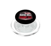 Raise Hell Dump Tea Funny Tea Party 4th Of July PopSockets PopGrip for MagSafe