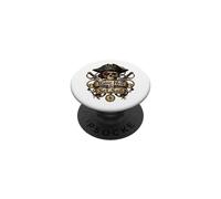 Raise Hell & Set Sail Pirate Skull Nautical Adventure PopSockets Adhesive PopGrip