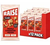 RAISE Nut & Seed Cluster Bites | High Fibre, Protein Snack | Maple & Roasted Pecan (12 x 35g) | Gluten Free, Vegan