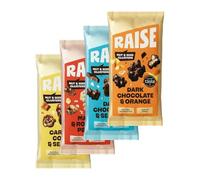 RAISE Nut & Seed Cluster Bites | High Fibre, Protein Snack | Variety Pack- 4 Flavours (12 x 35g) | Gluten Free, Vegetarian