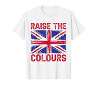 Raise The Colours British Flag Graphic Union Jack England T-Shirt
