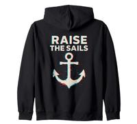 Raise The Sails Anchor Sea Punk Zip Hoodie