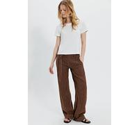 Raise The Stakes Low-Rise Trousers at Free People in Chocolate Combo, Size: US 8 - female