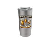 Raise Your Glass Crew - Funny Party Squad Stainless Steel Insulated Tumbler