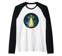 Raise Your Glass with UFO Beams a Beer Up Costume Raglan Baseball Tee