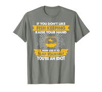 Raise Your Hand Slap Yourself - Hobby Funny Fish Keeping T-Shirt, Men, Olive Heather, 3X-Large