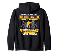 Raise Your Hand Slap Yourself - Hobby Funny Shooting Zip Hoodie