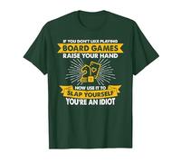 Raise Your Hand Slap Yourself - Hobby Playing Board Games T-Shirt, Men, Dark Green, Large