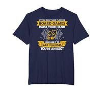 Raise Your Hand Slap Yourself - Hobby Playing Board Games T-Shirt, Men's Big and Tall, Navy Blue, 6X Tall